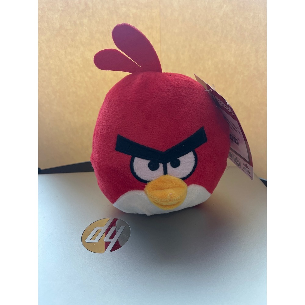 Angry Birds Red Bird Plush 5-7 inch Toy Factory Stuffed Animal NWT 2022 Rovio